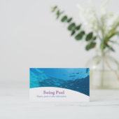 Tarjeta comercial profesional Swing Pool Visitenkarte (Stehend Vorderseite)
