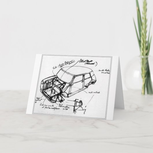 Tarjeta con esbozo de mini clásico karte (Vorderseite)