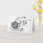 Tarjeta con esbozo de mini clásico karte (Gelbe Blume)