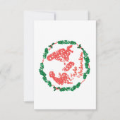Tarjeta con sobre de la corona navideña (Vorderseite)