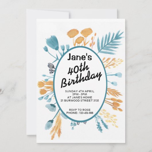 Tarjeta cumpleaños con diseño original einladung (Vorderseite)