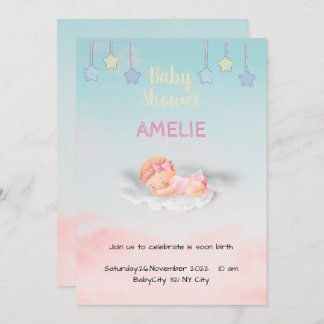 Tarjeta De Agradecimiento Baby Shower Dankeskarte
