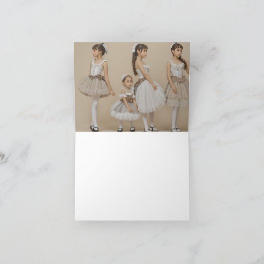 Tarjeta De Agradecimiento Bailarinas románticas Dankeskarte (Innenseite)