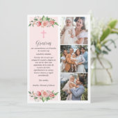 Tarjeta de Agradecimiento Bautizo Spanische Taufe Dankeskarte (Stehend Vorderseite)