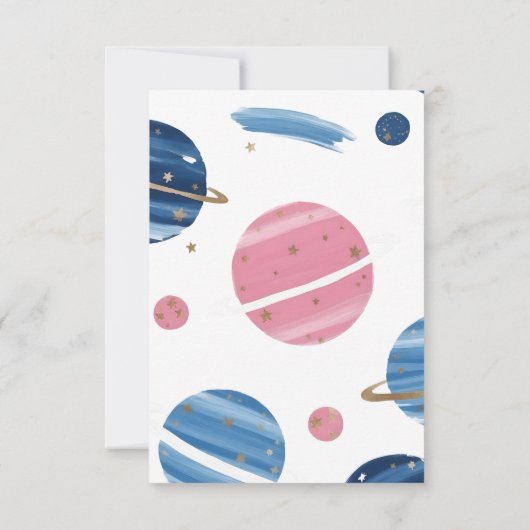 Tarjeta De Agradecimiento Cumpleaños Astronauta Dankeskarte (Rückseite)