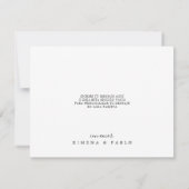 Tarjeta de Agradecimiento de Boda Española Dankeskarte (Rückseite)