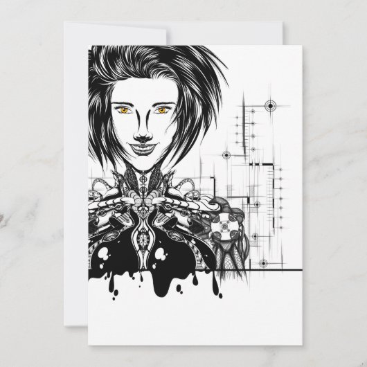 Tarjeta de agradecimiento plana dankeskarte (Vorderseite)