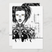 Tarjeta de agradecimiento plana dankeskarte (Vorne/Hinten)