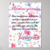Tarjeta de agradecimiento poster (Vorne)