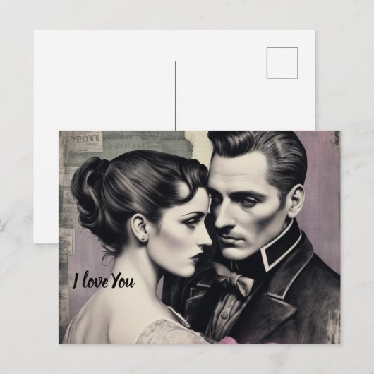 Tarjeta de compromiso postkarte (Vorne/Hinten)