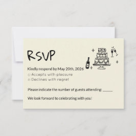 Tarjeta de confirmación RSVP karte