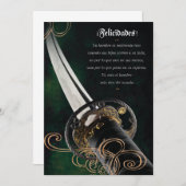 Tarjeta de Felicitación para el Día de los Padres Einladung (Vorne/Hinten)