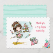 Tarjeta de Felicitación para mamá Einladung (Vorne/Hinten)