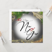 Tarjeta de felicitación plana con corazones karte (Vorderseite/Rückseite Beispiel)