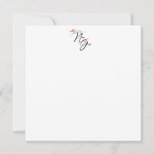 Tarjeta de felicitación plana con corazones karte (Rückseite)