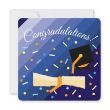 Tarjeta de felicitación plana