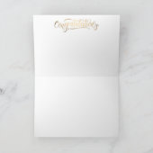 Tarjeta de felicitación plegada con enhorabuena karte (Innenseite)