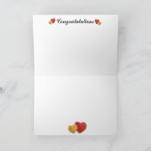 Tarjeta de felicitación plegada, felicidades karte (Innenseite)