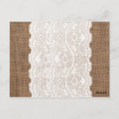 Tarjeta de Gracias con oración para Bautismo Postkarte (Rückseite)