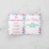 Tarjeta de Invitación Plegable Flamenco Rosa Baby Einladung (Innenseite)