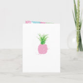 Tarjeta de Invitación Plegable Flamenco Rosa Baby Einladung (Rückseite)