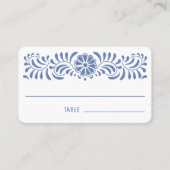 Tarjeta De Mesa Estilo talavero mexicano Platzkarte (Vorderseite)