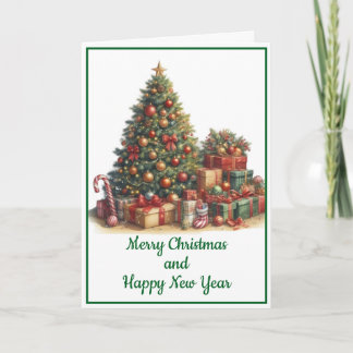 Tarjeta de Navidad con imagen de árbol de Navidad Karte