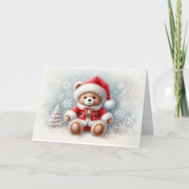 Tarjeta de Navidad con imagen de osito de Navidad Karte