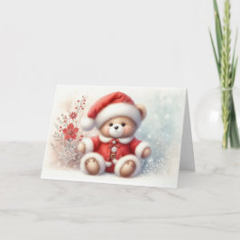 Tarjeta de Navidad con imagen de osito de Navidad Karte