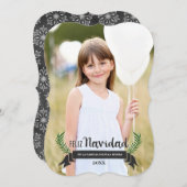 Tarjeta de Navidad Elegante Feiertagskarte (Vorne/Hinten)