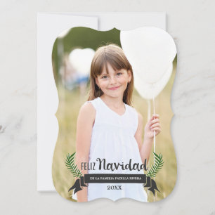 Tarjeta de Navidad Elegante Feiertagskarte