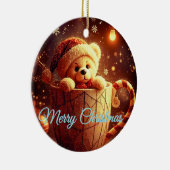 Tarjeta de Navidad Keramik Ornament (Rechts)