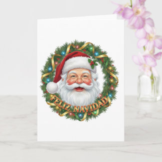 Tarjeta de Navidad – Papá Noel Festivo Karte