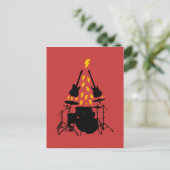 Tarjeta de navidad para músicos Tarjeta de Navidad Postkarte (Stehend Vorderseite)