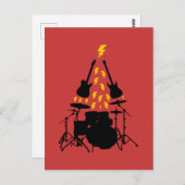 Tarjeta de navidad para músicos Tarjeta de Navidad Postkarte (Vorne/Hinten)