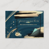 tarjeta de negocios turquesa personalizada visitenkarte (Vorderseite)