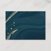 tarjeta de negocios turquesa personalizada visitenkarte (Rückseite)