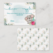 Tarjeta de recepción Diaper Raffle Begleitkarte (Vorne/Hinten)