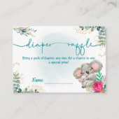 Tarjeta de recepción Diaper Raffle Begleitkarte (Vorderseite)