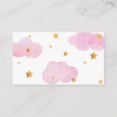 Tarjeta De Recepción Diaper Raffle Moon & Stars p Begleitkarte (Rückseite)