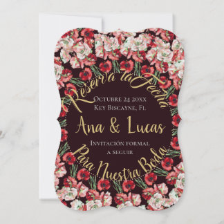 Tarjeta de reserva de fecha| Reserva la Fecha Card Feiertagskarte