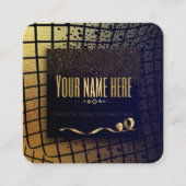 TARJETA DE VISITA business dorada Quadratische Visitenkarte (Vorderseite)