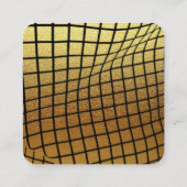 TARJETA DE VISITA business dorada Quadratische Visitenkarte (Rückseite)