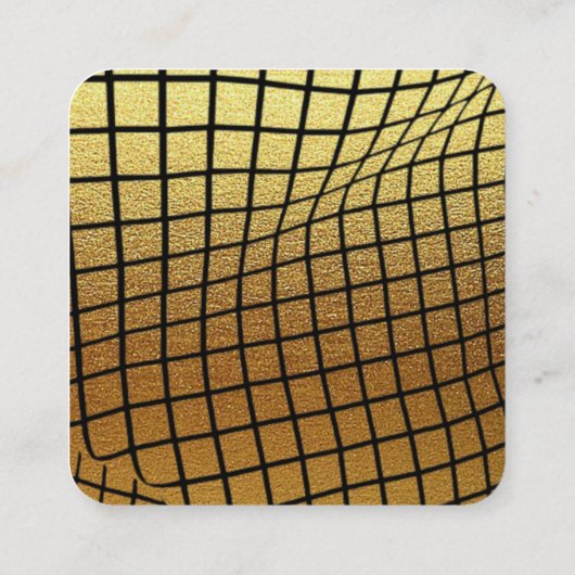 TARJETA DE VISITA business dorada Quadratische Visitenkarte (Rückseite)