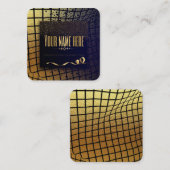 TARJETA DE VISITA business dorada Quadratische Visitenkarte (Vorne/Hinten)