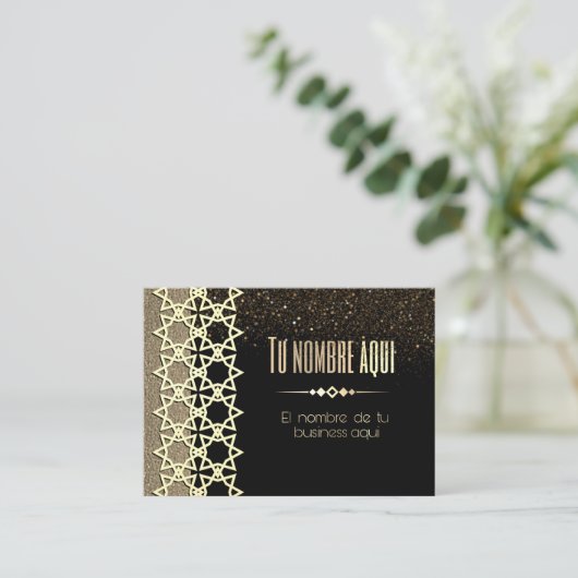 tarjeta de visita de negocios para personalizar visitenkarte (Stehend Vorderseite)