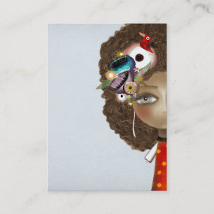 Tarjeta de visita de señora Beautiful Eye Hair Visitenkarte