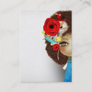 Tarjeta de visita de señora Beautiful Eye Hair Visitenkarte