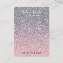 Tarjeta De Visita  Elegant Glitter Glitter Modern  Visitenkarte