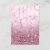 Tarjeta De Visita  Elegant Gold Glitter Marble Mod Visitenkarte (Rückseite)